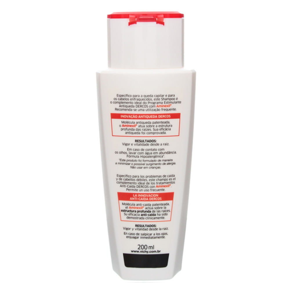 Miniatura Dercos Shampoo Energizante Vichy - Shampoo para Enfraquecimento Capilar e Queda 200ml