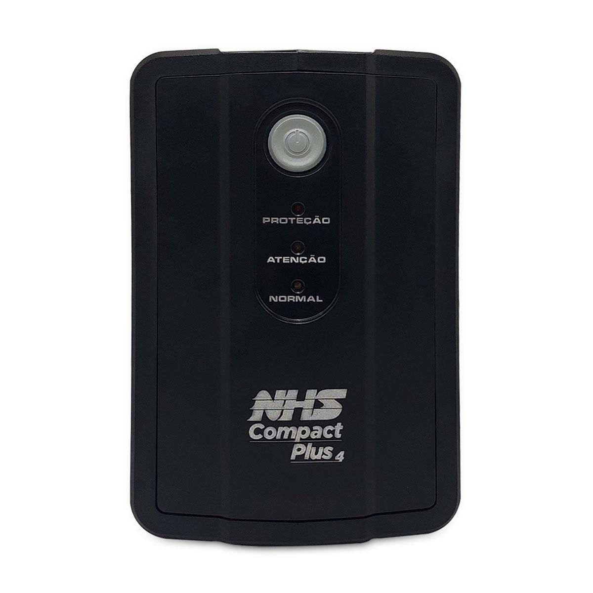 Miniatura Nobreak 1000Va NHS Compact Plus 4, Bivolt, 8 Tomadas