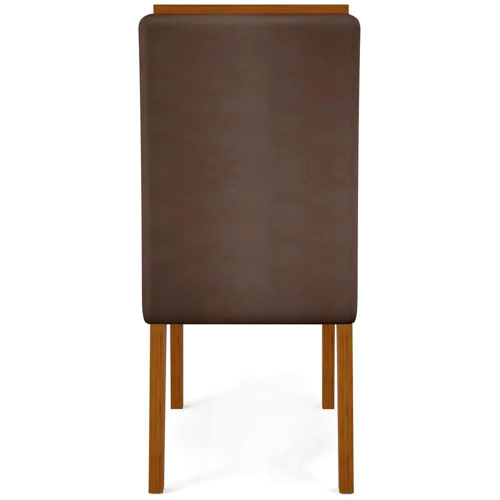 Kit 6 Cadeiras De Jantar 27658 Freijo Veludo Moca Dj Moveis Freijo Veludo Moca