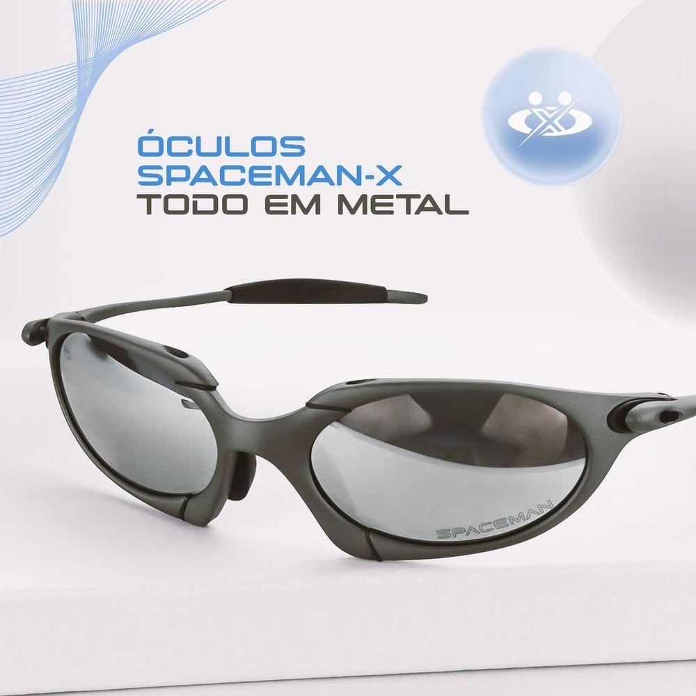 Oculos Sol Lupa Mandrake Proteção Uv Metal Case Qualidade Premium Polarizado Black Iridium Casual