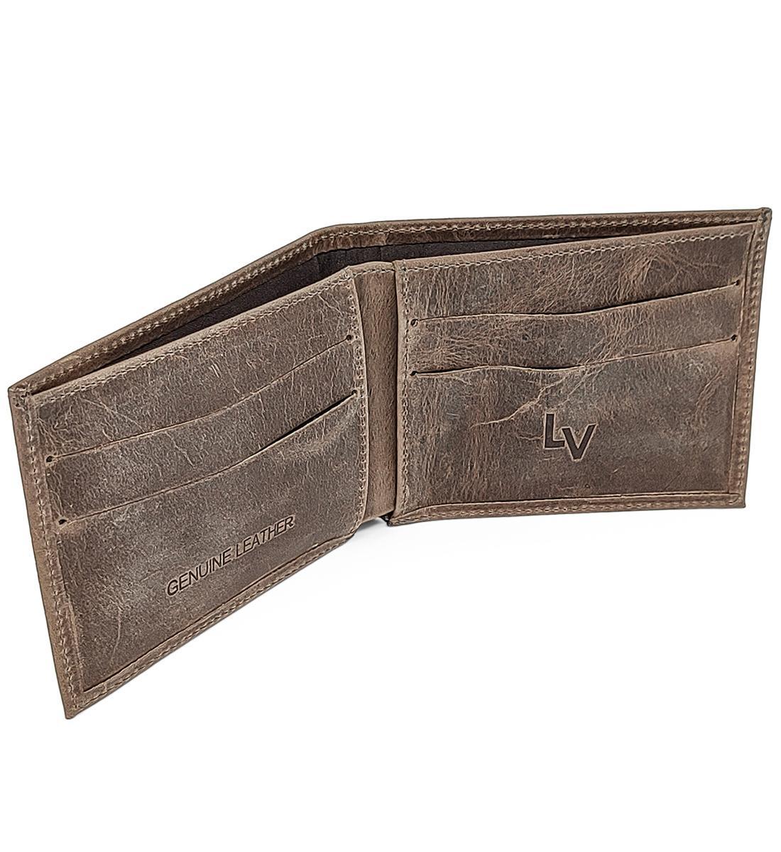 Miniatura Carteira Slim Masculina De Couro Le Voyage Cnh Cartões Notas