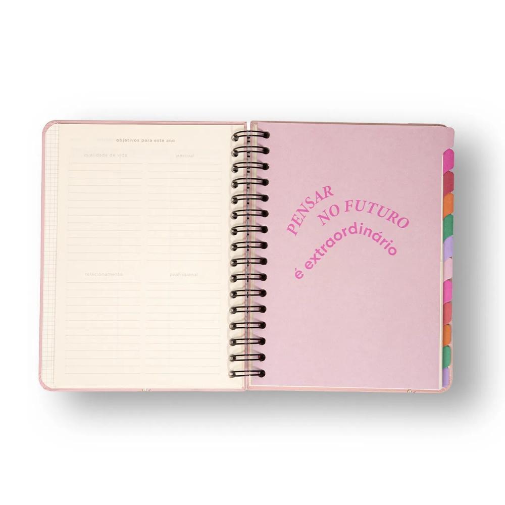 Miniatura Planner Permanente Cicero Wire-O Semanal Notas A5 - Colmeia