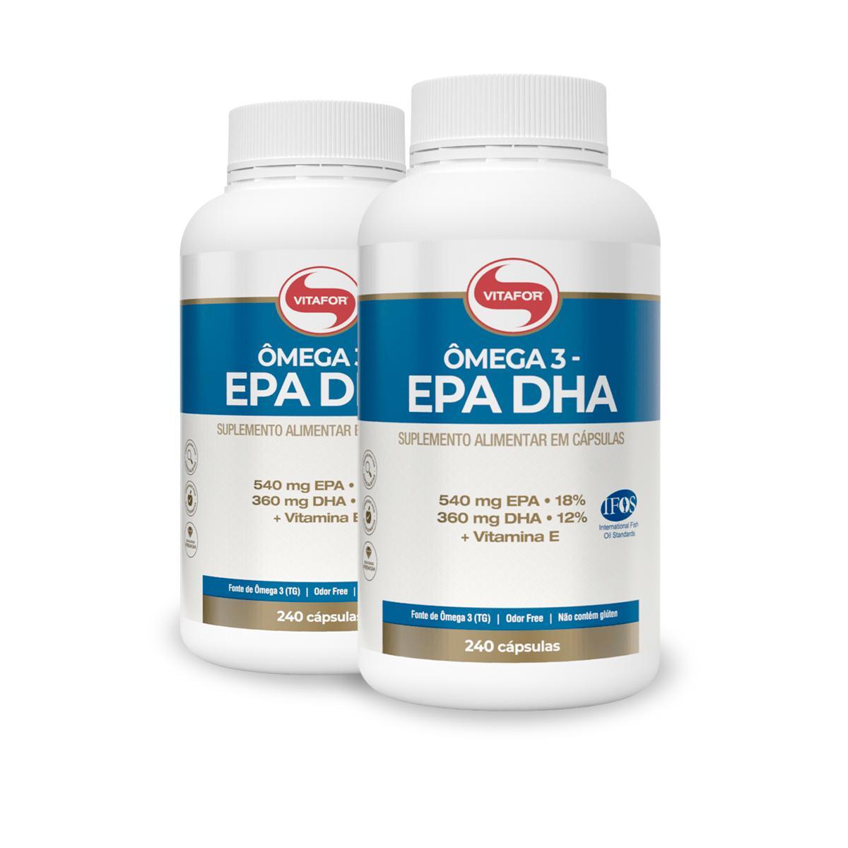 Miniatura Kit 2 Ômega 3 Epa Dha Vitafor 240 Cápsulas