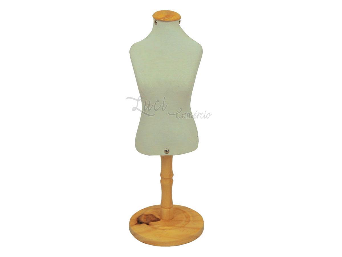 Miniatura 1 Mini Busto Manequim Expositor Joias Vitrine Pedestal
