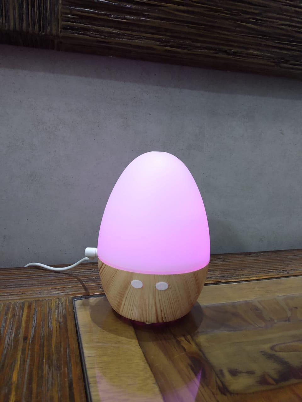 Miniatura Aromatizador Umidificador Aromaterapia Tipo Ovo Com Leds