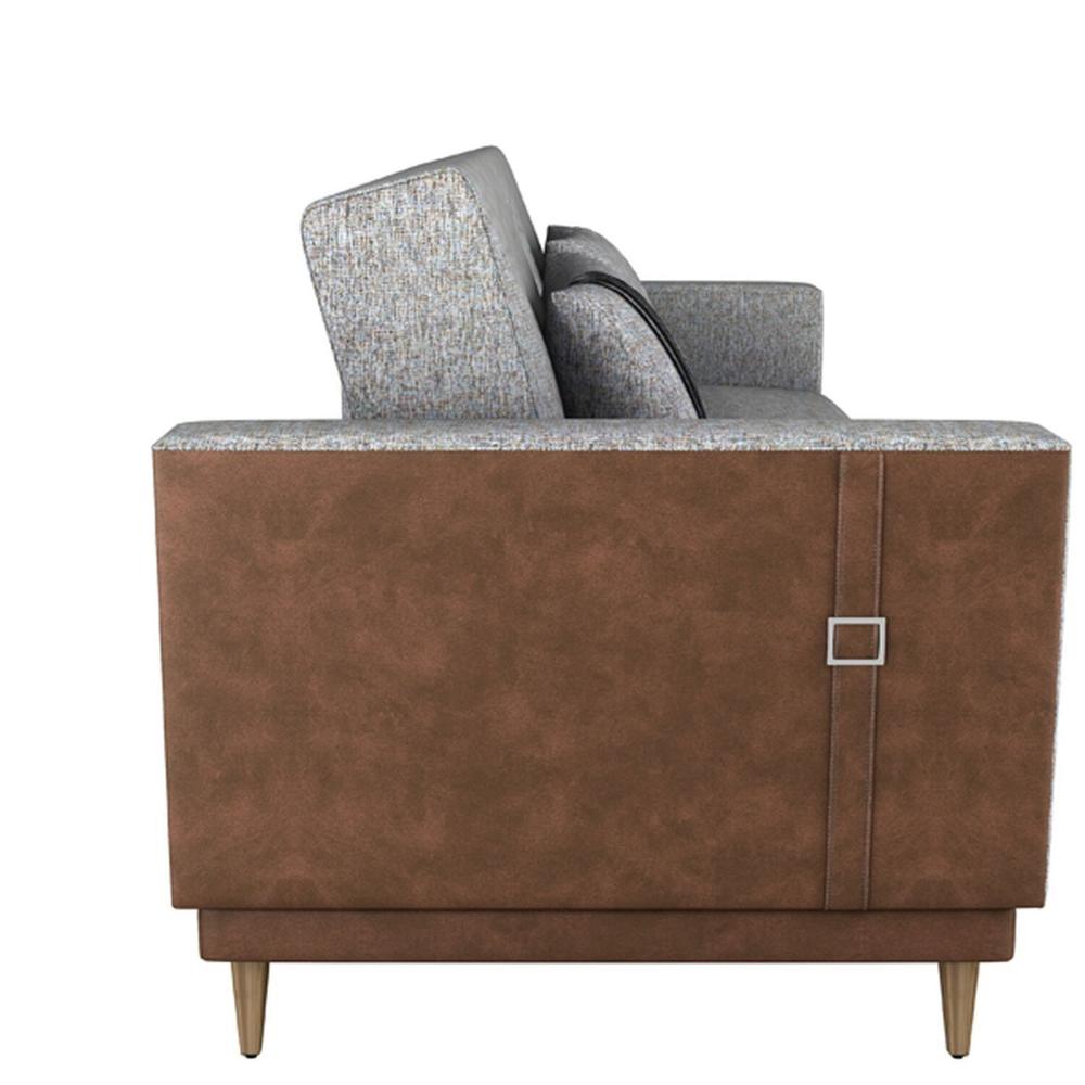 Miniatura Sofá Cama 3 Lugares Esther 203cm X 95cm X 90cm Palha/Montana Wisck