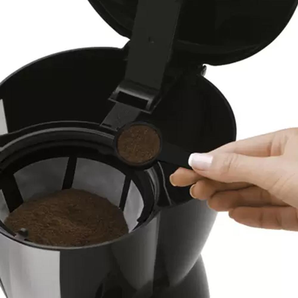 Miniatura Cafeteira 15 Xícaras com Jarra Inox Britânia 15 TEMP Preta e Prata 127V 127V