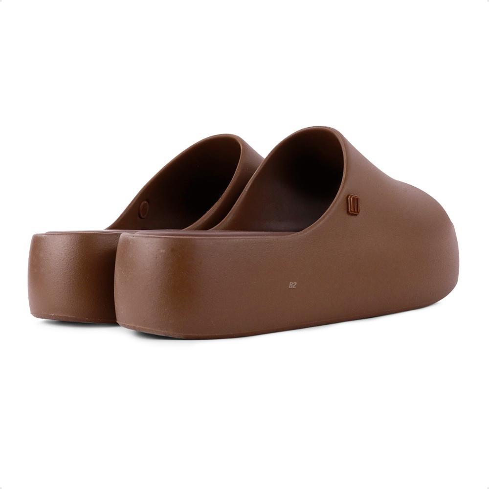 Miniatura Chinelo Slide Melissa Free Plataforma Feminina Marrom / Marrom - 33/34