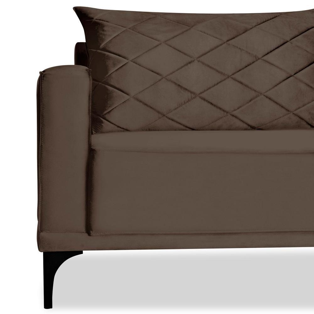 Sofa Living 2 Lugares Nori 160cm Veludo Deluxe 2231 Ezz 2231