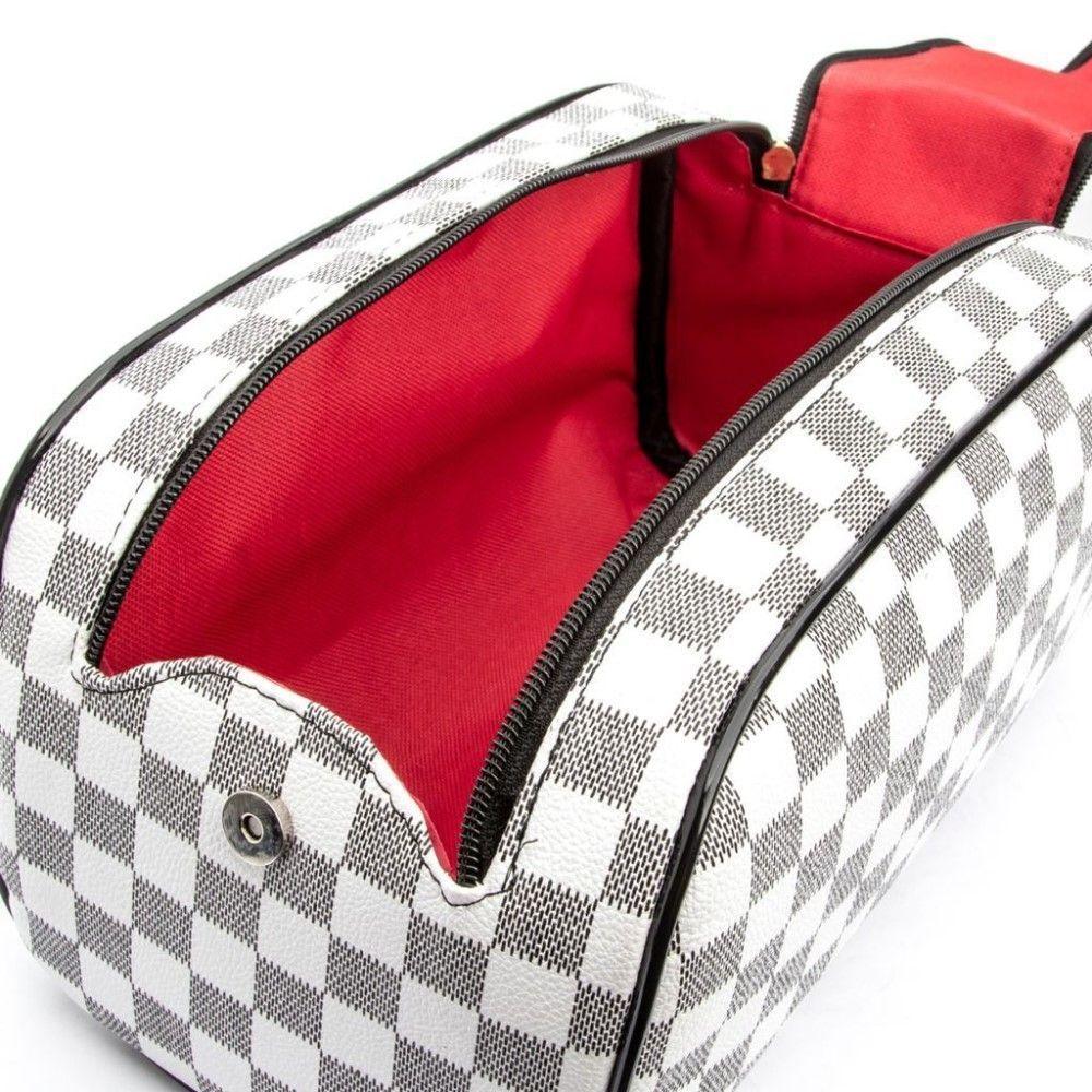 Miniatura Bolsa Necessaire Feminino Estampada Organizadora Com Zíper