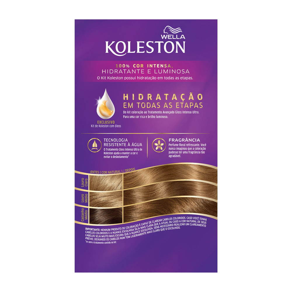 Miniatura Tinta de Cabelo Koleston Louro Avelã 73