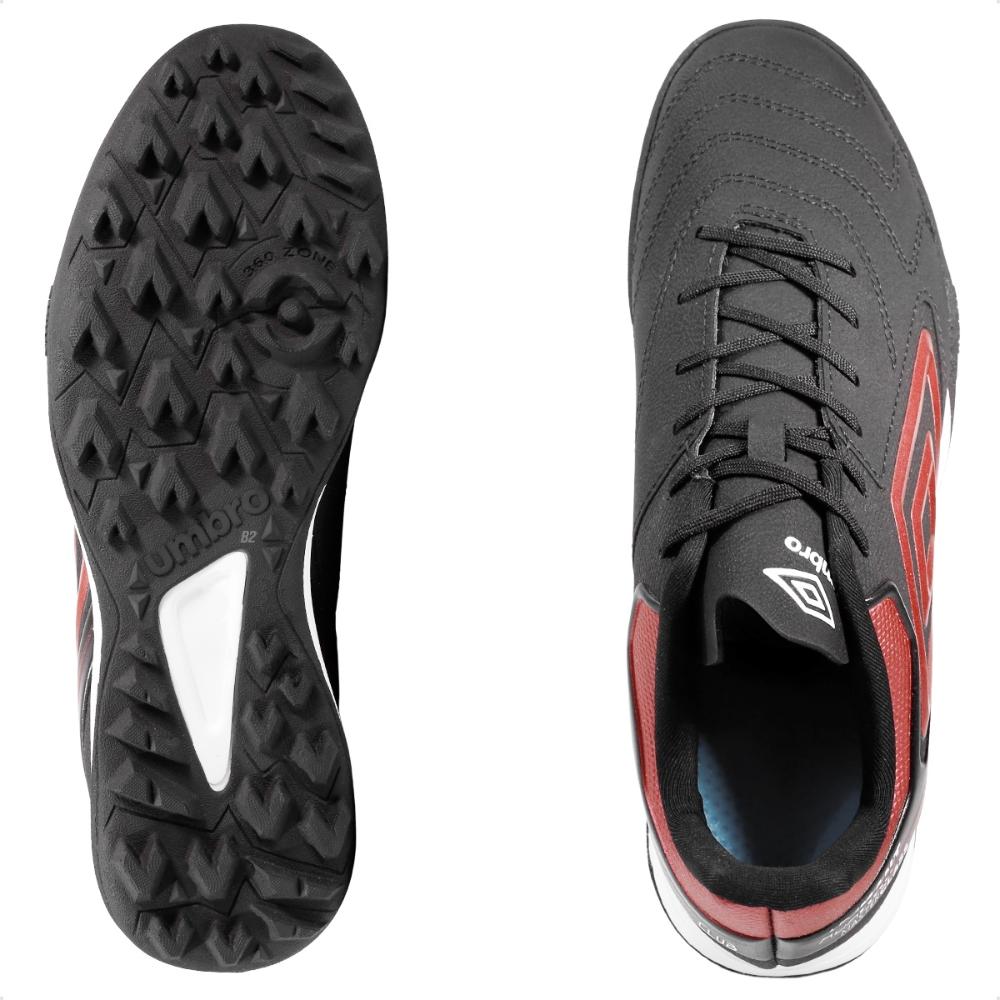Chuteira Society Umbro Adamant Master Class Club Masculina Preto / Vermelho - 37