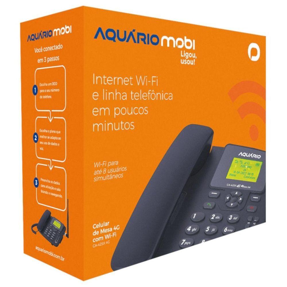 Miniatura Telefone Celular Fixo De Mesa Wi-fi Dual Sim 700, 850, 900, 1800, 1900, 2100, 2600mhz Ca-42sx 4g