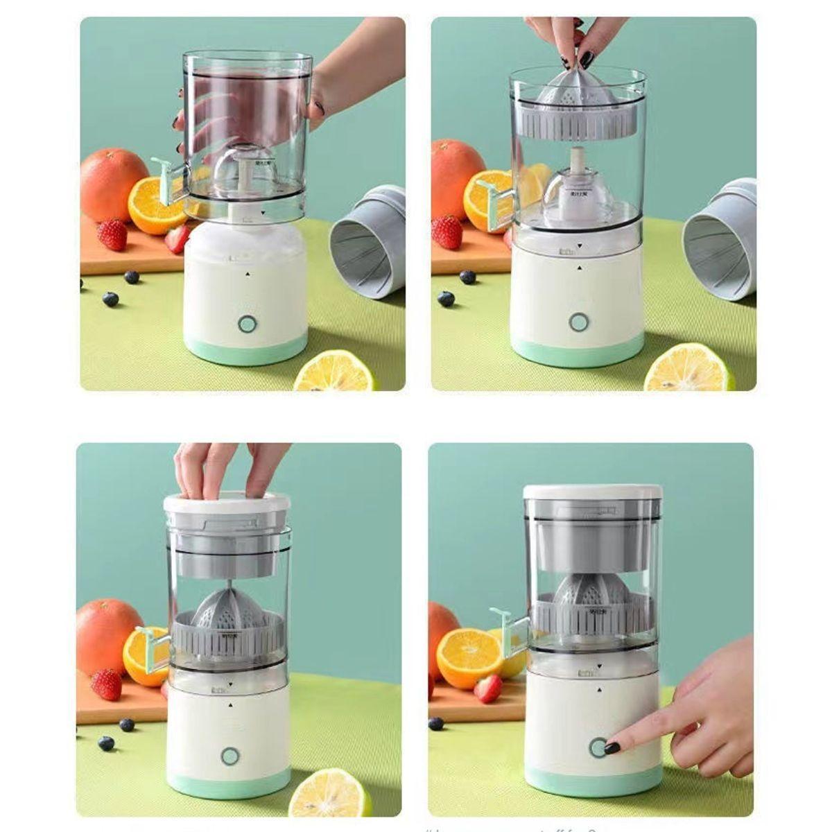 Espremedor Laranja Frutas Sem Fio Elétrico Portátil Bivolt