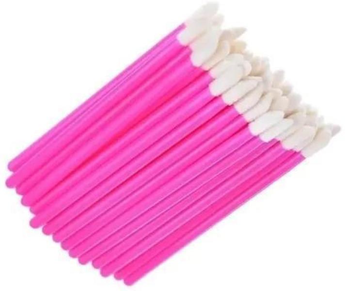 Miniatura Kit 50 Pincel Aplicador De Batom Gloss Lash Extensão Cílios