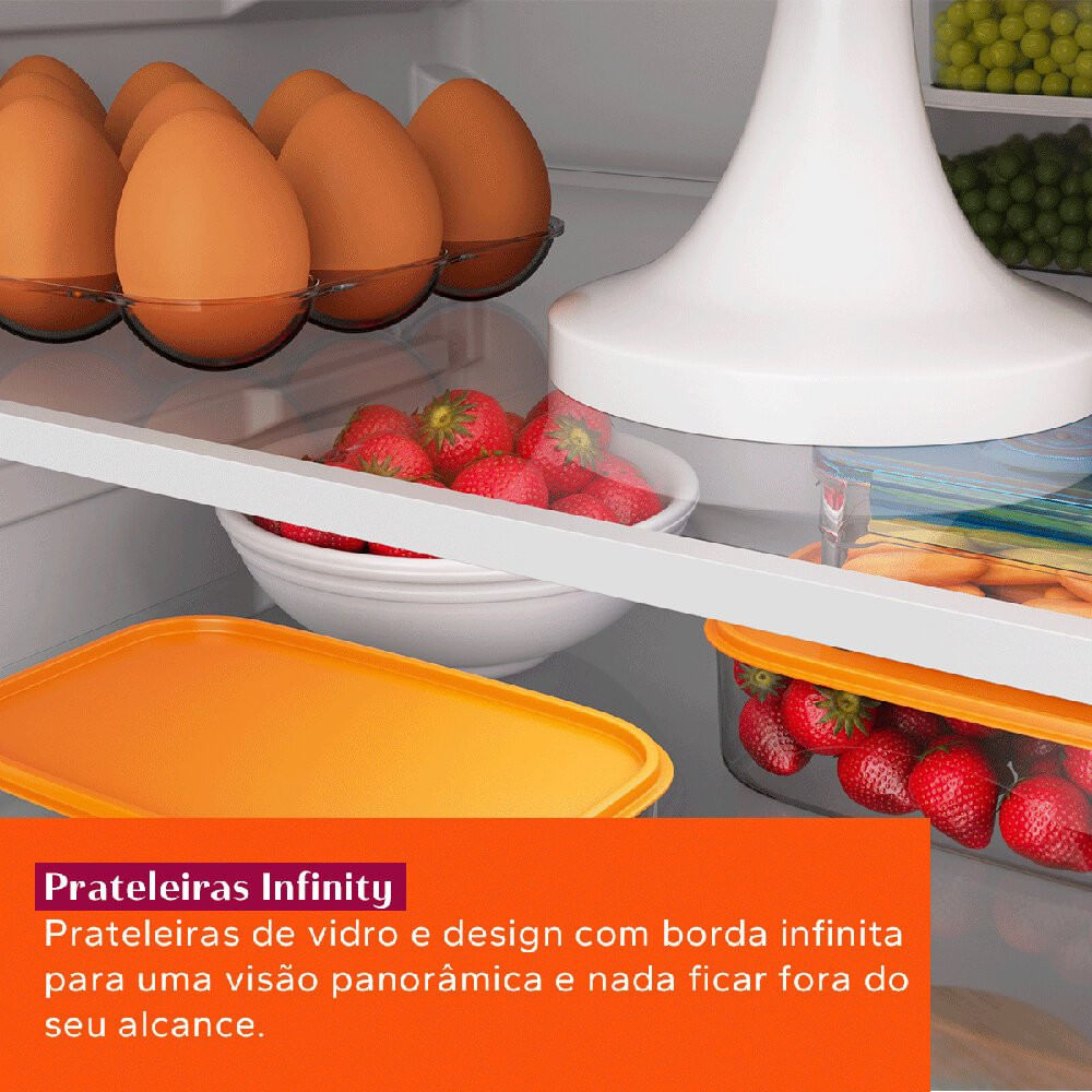 Geladeira Brastemp Frost Free Duplex 463 Litros Black Inox Fresh Box - BRM55FE Preto - 110V