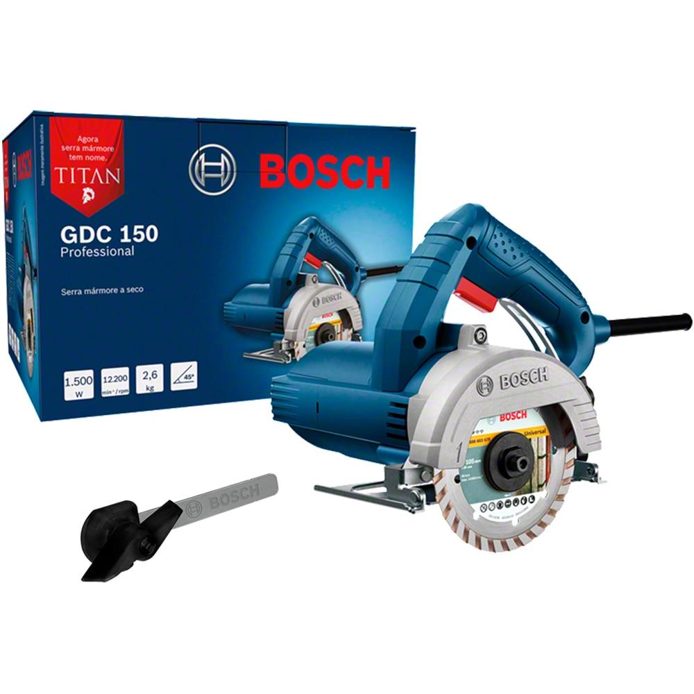 Serra Mármore Profissional Bosch GDC 150, 1500 Watts  110 Volts
