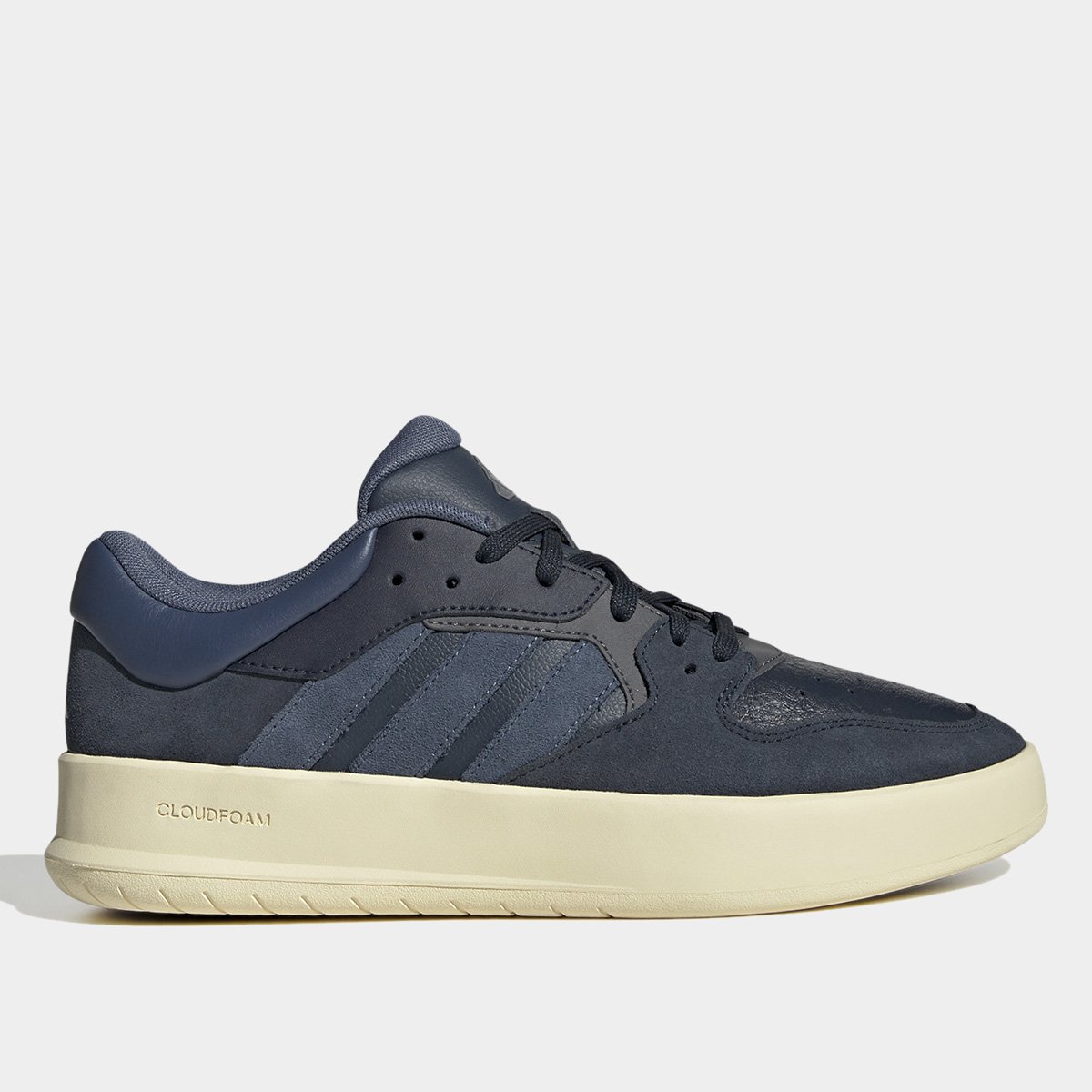 Miniatura Tênis Adidas Court 24 Masculino Marinho+Bege - 37
