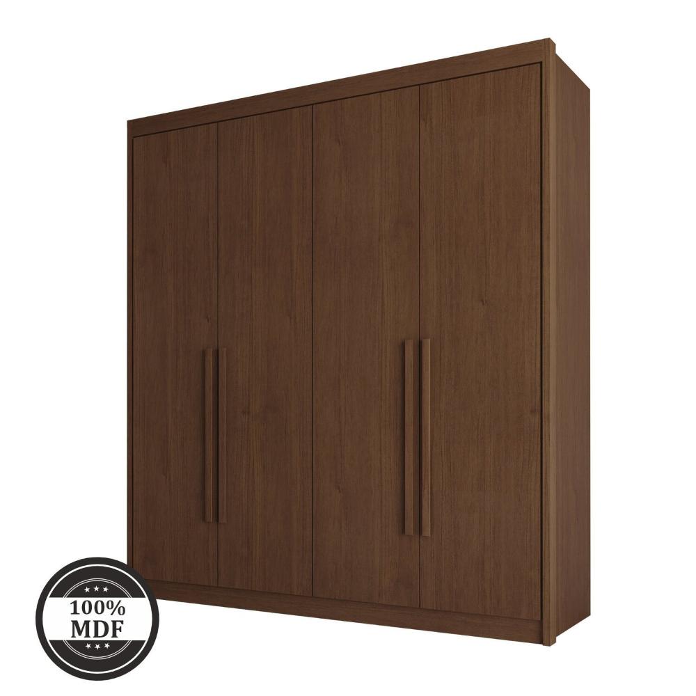 Miniatura Guarda-roupa Casal 4 Portas 4 Gavetas Eloa Cacau