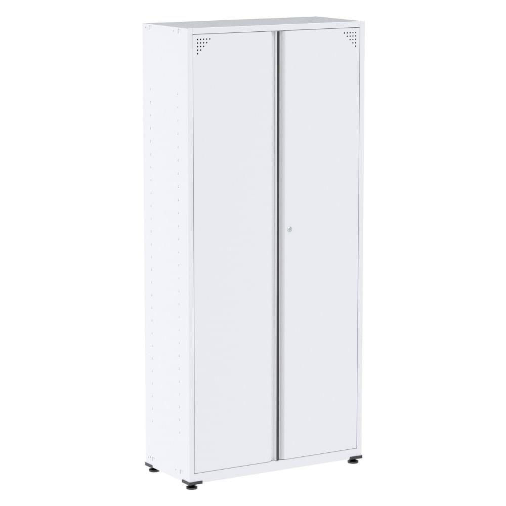 Miniatura Armário Alto 2 Portas Pandin 90 Cm (largura) Inmetro Estrutura E Portas Aço Branco C- Chave