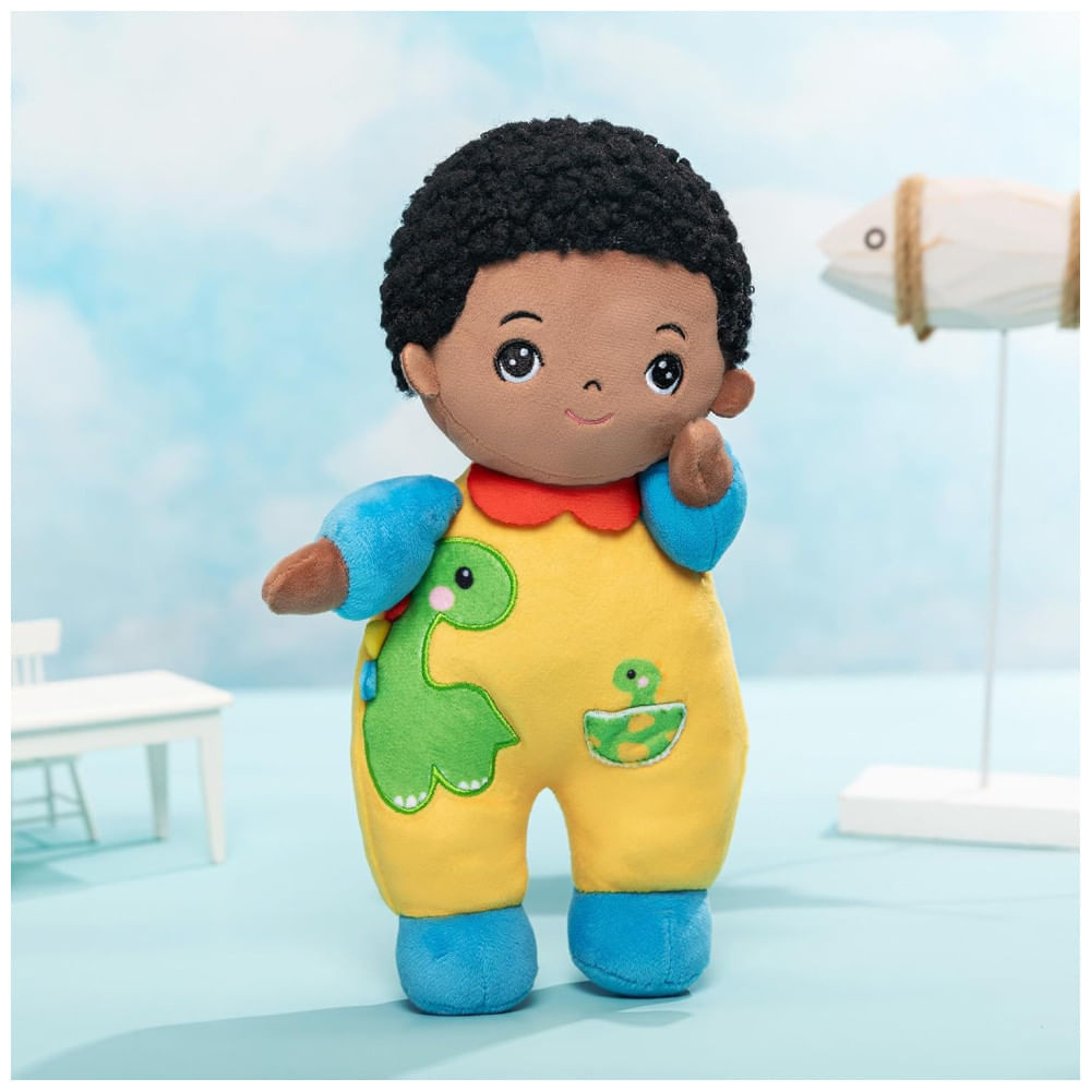 Pelúcia Bebê Menino OUOZZZ - Presente de Aniversário para Meninos, Irmão Mais Velho - Brinquedo Dinossauro Crianças, 30cm