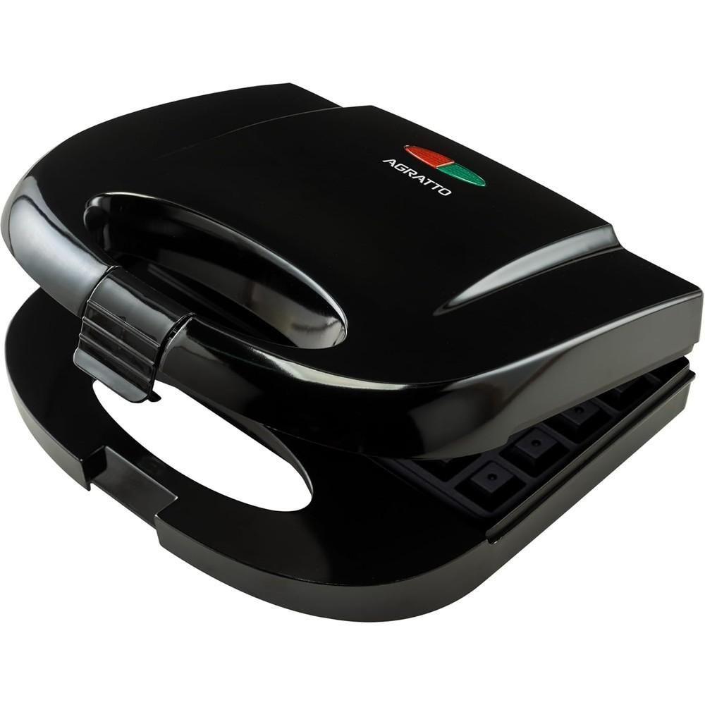 Miniatura Máquina de Waffle Aroma 750W Preto AWAF01-01 Agratto 110V
