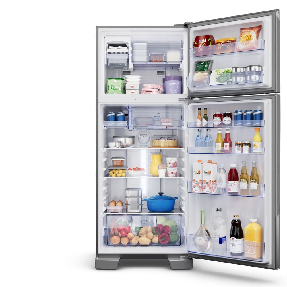 Miniatura Geladeira Panasonic Duplex Frost Free 435L A+++ Aço Escovado - NR-BT56BD4X 110v