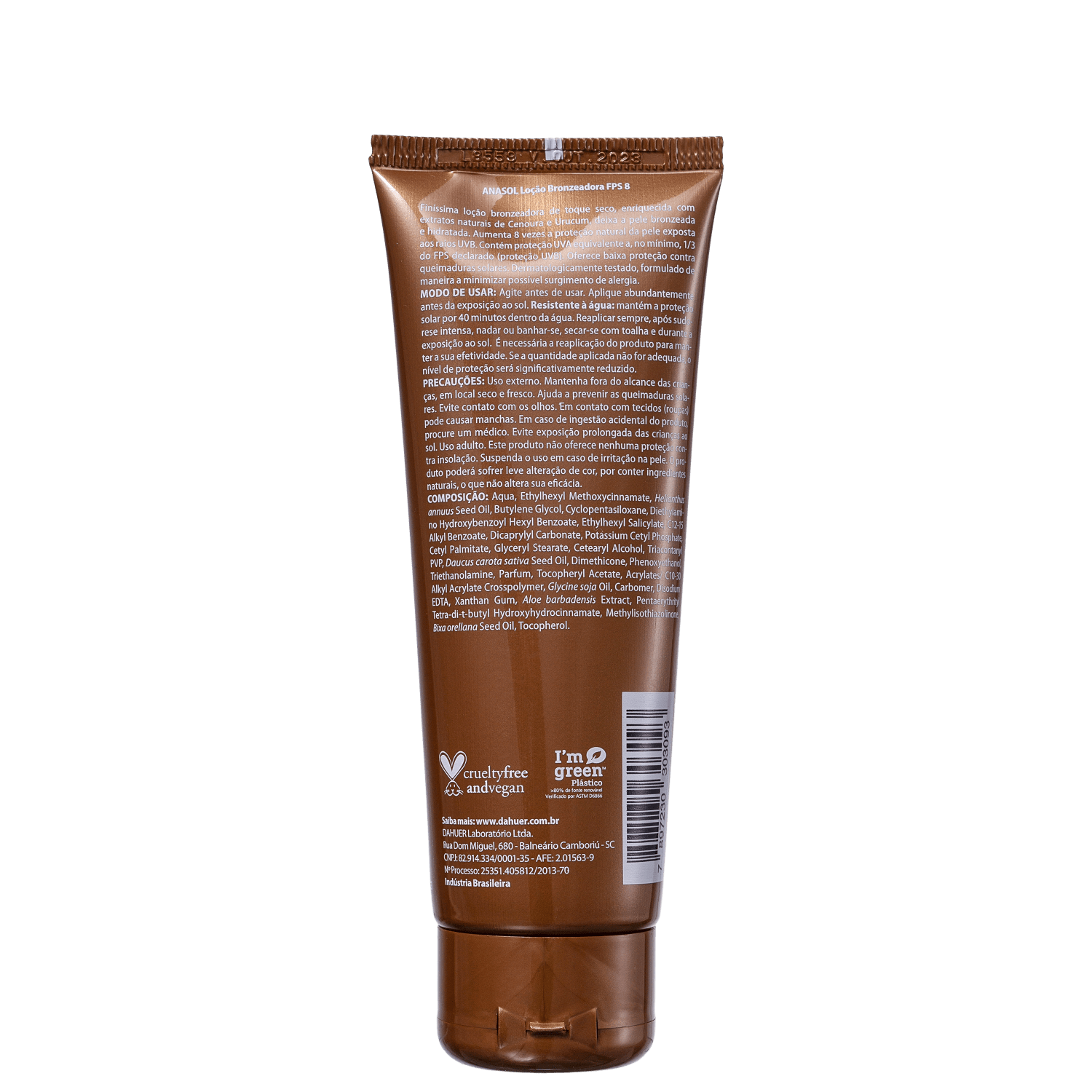 Miniatura Anasol Bronze FPS 8 - Loção Bronzeadora 120g