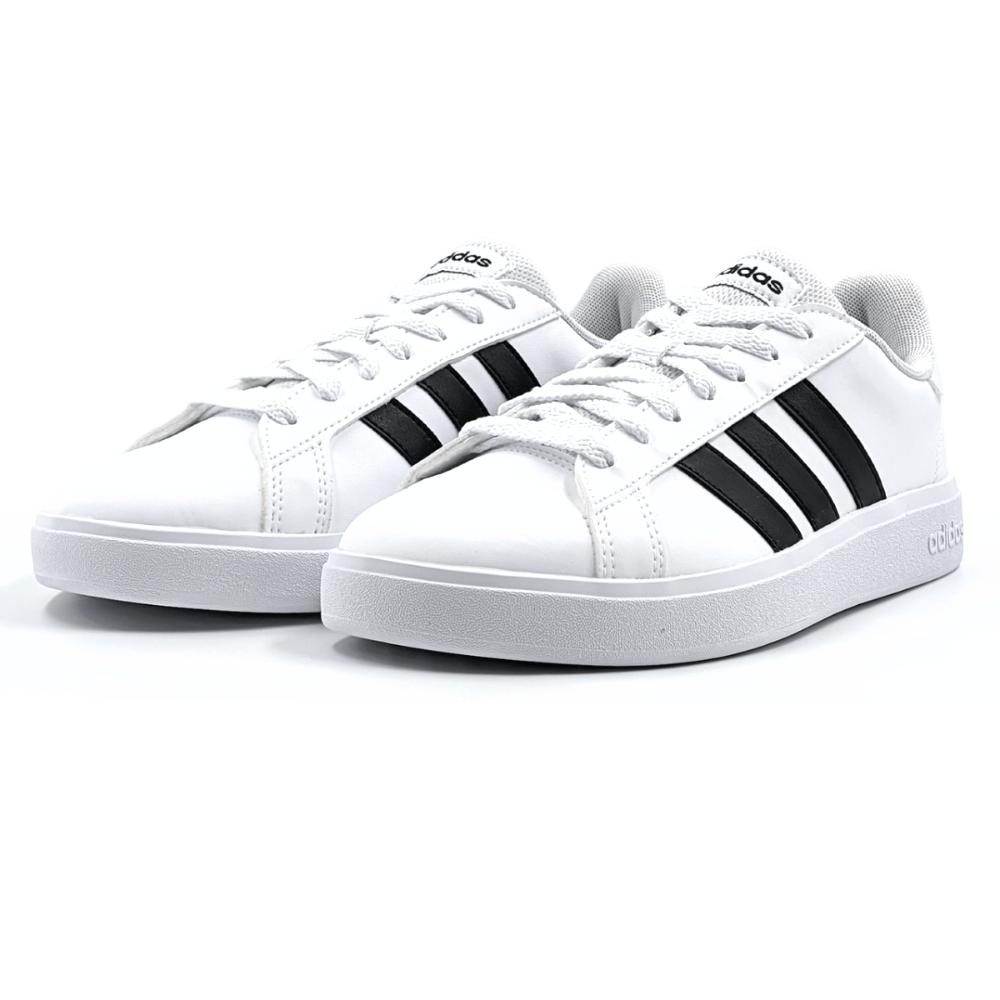 Miniatura Tênis Adidas Grand Court Base 2.0 Feminino BRANCO/PRETO - 34