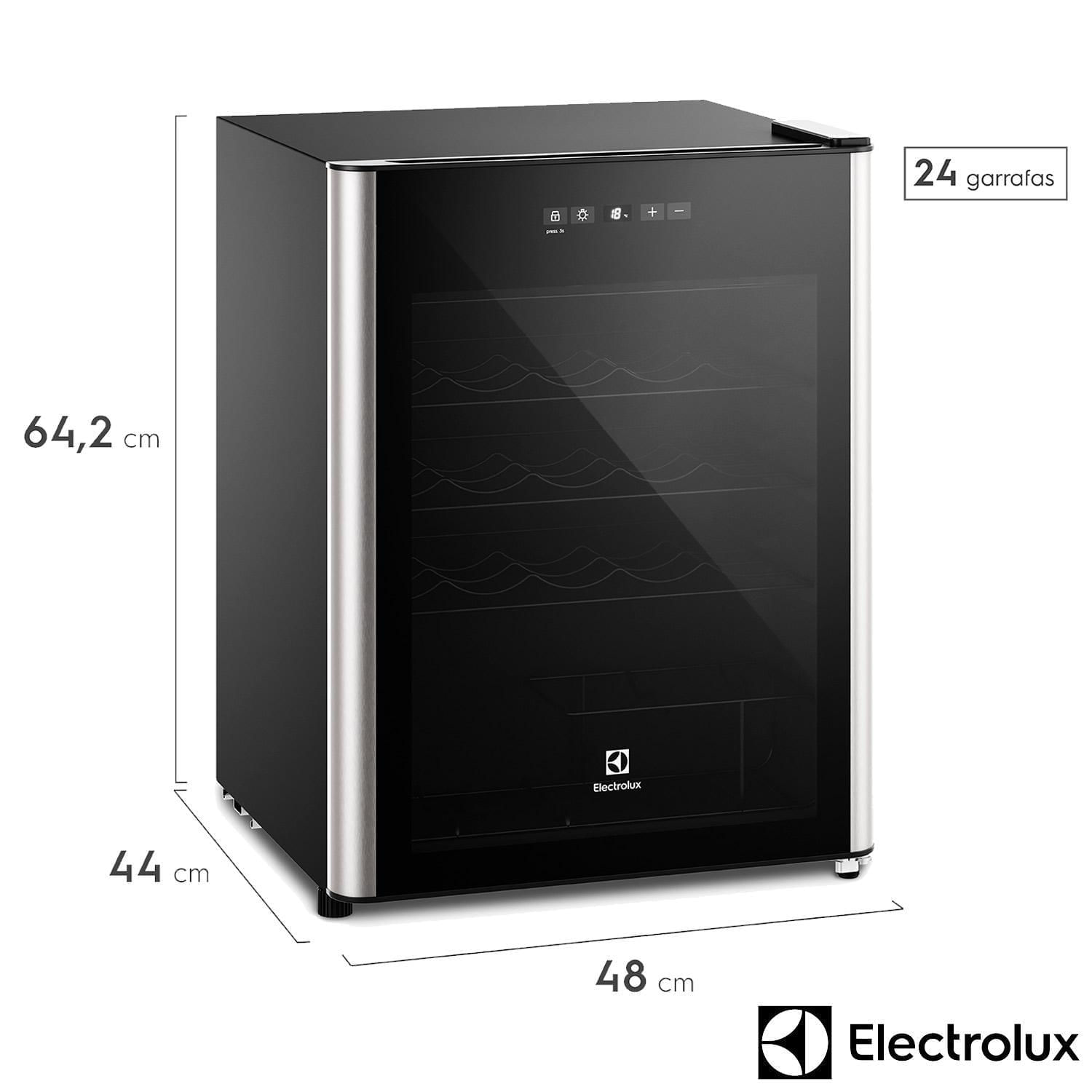 Miniatura Adega Electrolux 24 Garrafas Uma Porta com Painel Digital WSF24 110