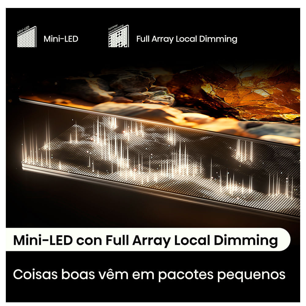 Miniatura Smart TV Hisense QLED Mini UHD 4K 65" Polegadas Frequência 144 Hz e Wi-Fi - 65U75LUA Bivolt