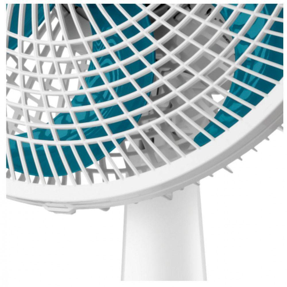 Miniatura Ventilador De Mesa Mondial Ultra V-30-6p 30cm 6 Pás 3 Velocidades 50w Branco Com Azul 220 V