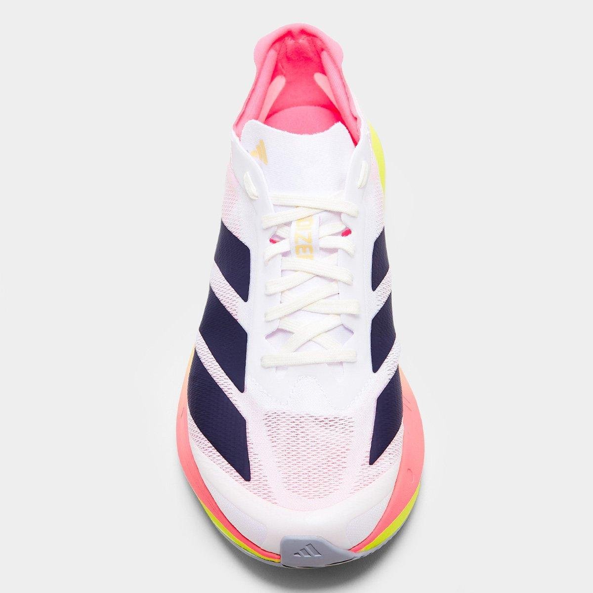 Miniatura Tênis Adidas Adizero Drive Rc Feminino Branco+Amarelo - 34
