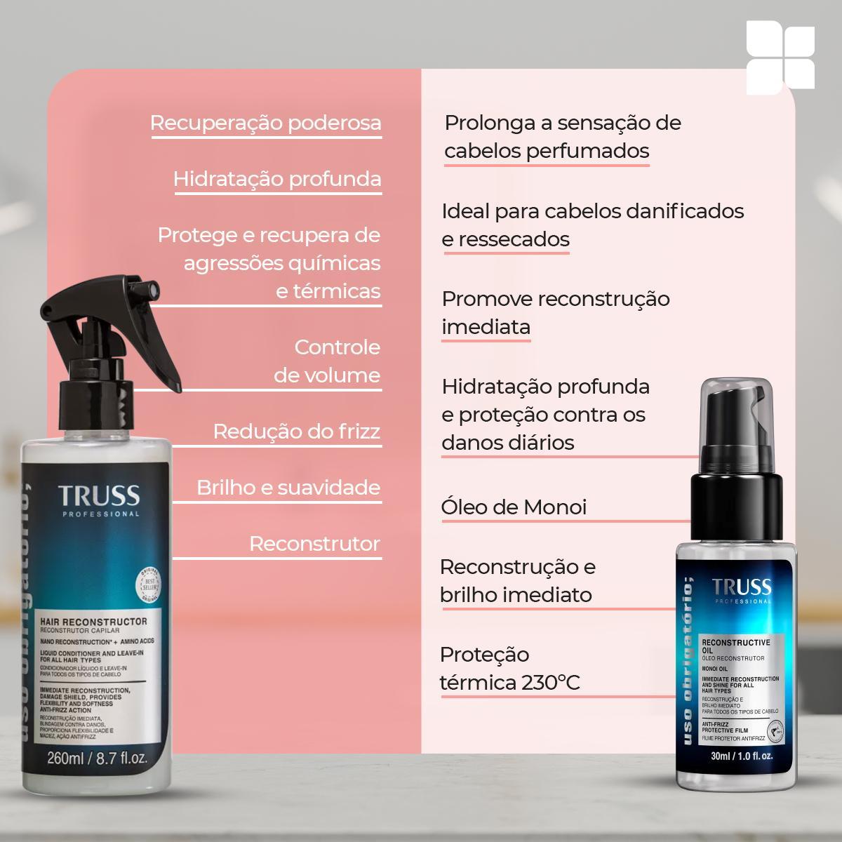 Truss Uso Obrigatório+Óleo Reconstrutor Uso Obrigatório 30Ml