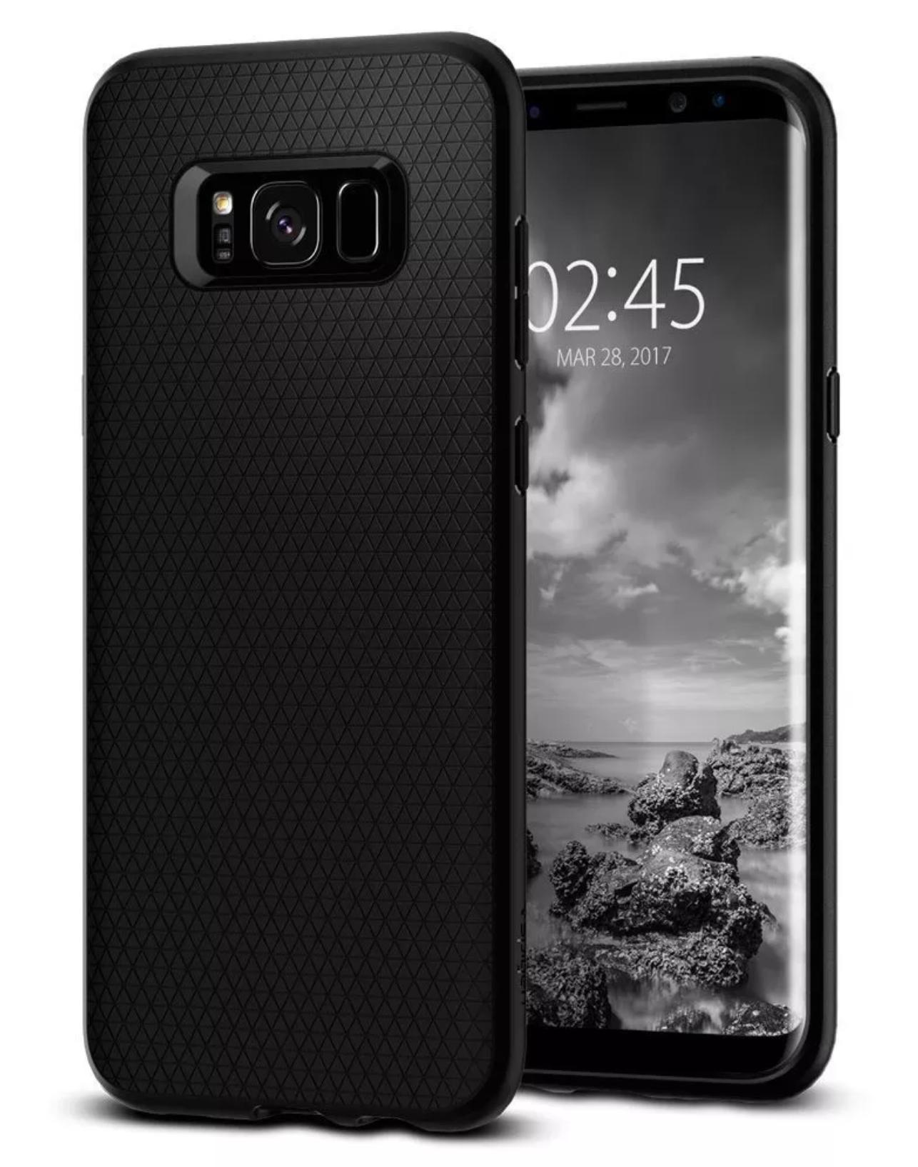 Miniatura Capa Protetora Samsung S8 Plus Liquid Air Preta Spigen