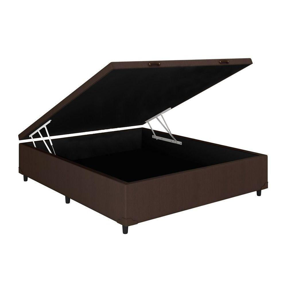 Miniatura Cama Box Baú Casal Universal Courano Brown (138x188x35) - Costa Rica