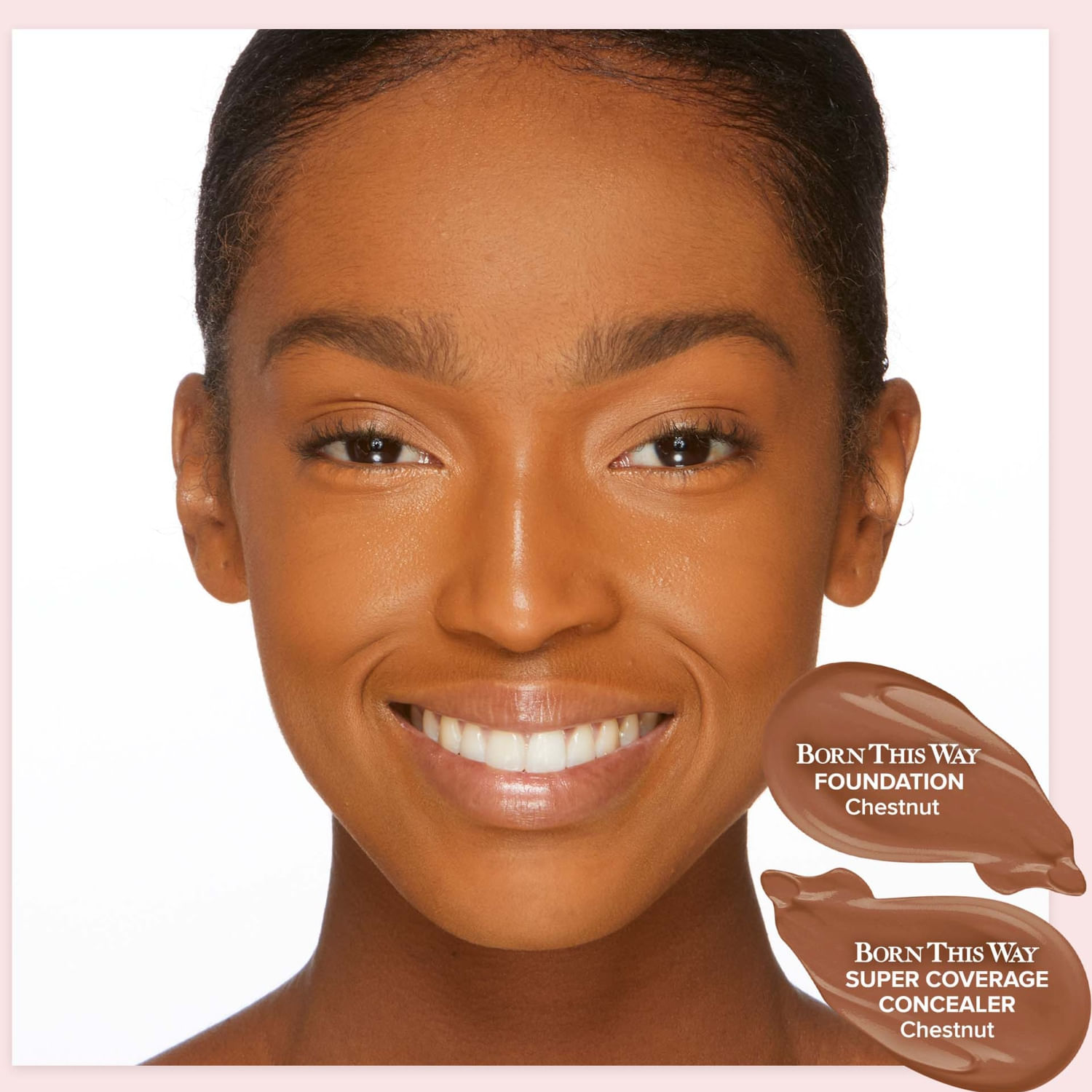 Miniatura Too Faced Born This Way Super Coverage Chestnut - Corretivo Líquido 13,5ml