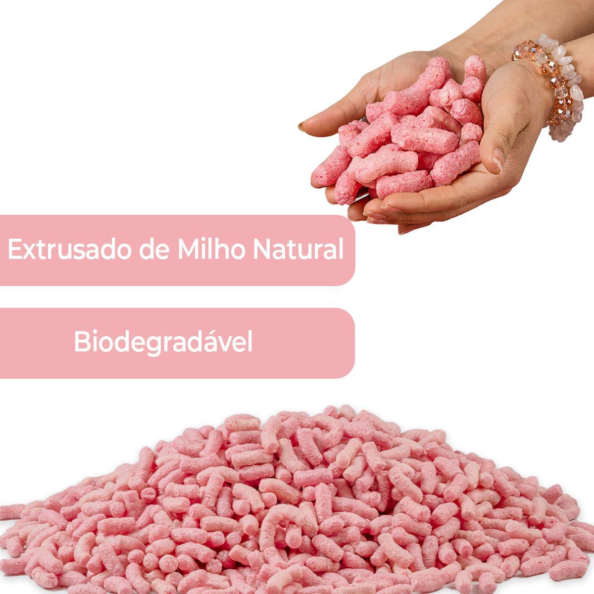 45 Litros Flocos De Proteção Enchimento Biodegradável Rosa