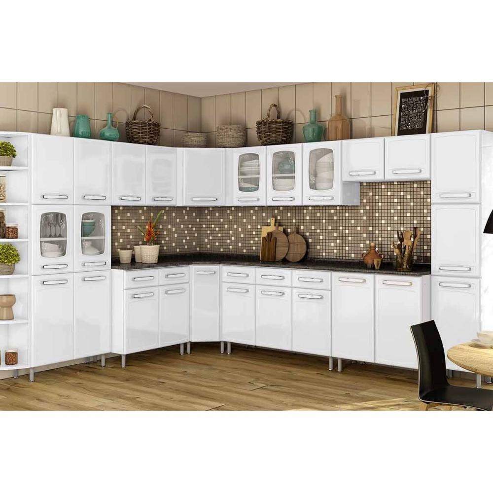 Miniatura Armário Aéreo P/ Cozinha Evidence 7005 C/ 2 Portas 80cm Branco - Bertolini