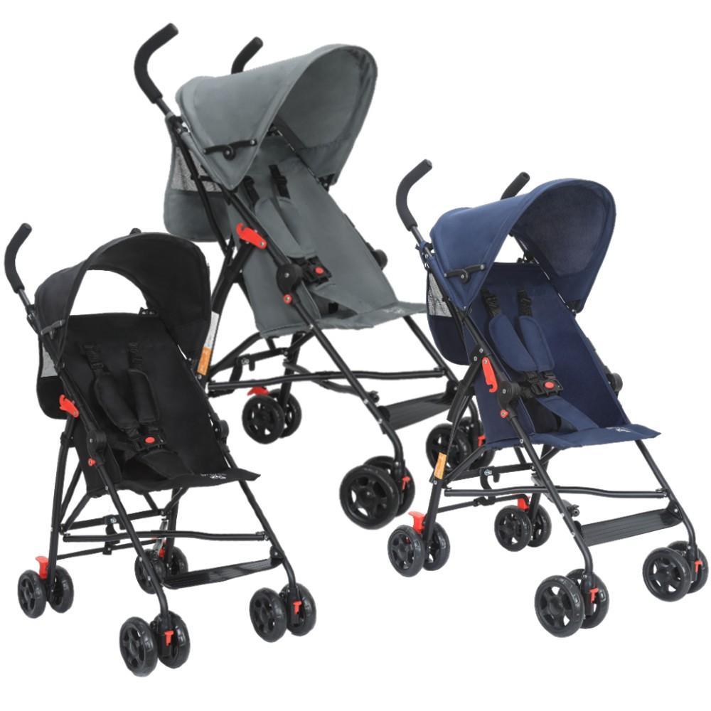 Miniatura Carrinho De Bebê Passeio Guarda Chuva Movee Maxi Baby Preto