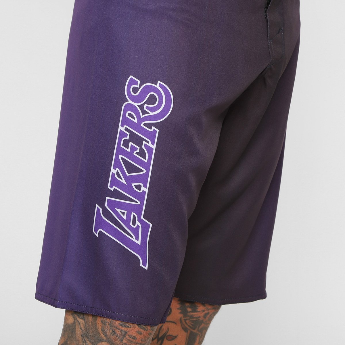 Miniatura Bermuda NBA Los Angeles Lakers Masculina Preto - 38