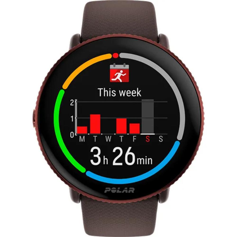 Miniatura Relógio GPS Monitor Cardíaco Polar Ignite 3 Copper Brown