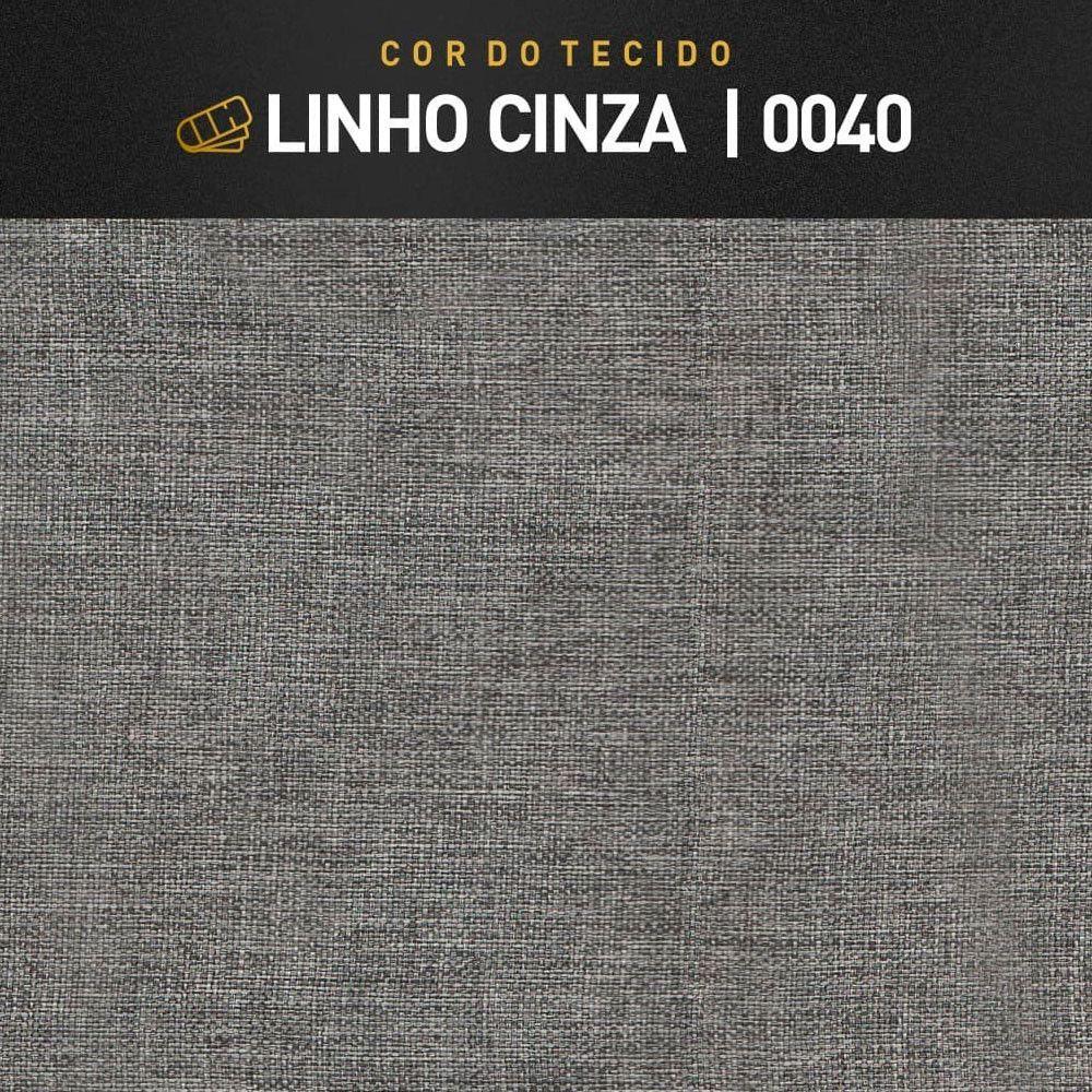 Miniatura Recamier Eros Luxo Base Em Madeira Maciça Castellar Móbile Cinza