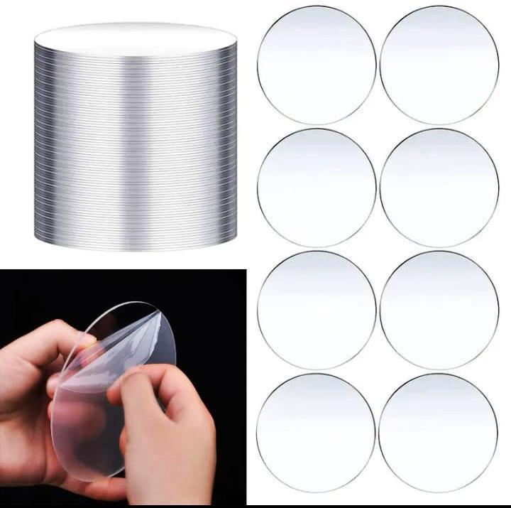 Miniatura Disco De 8Cm De Diâmetro Acrilico Transparente P/Artesanato