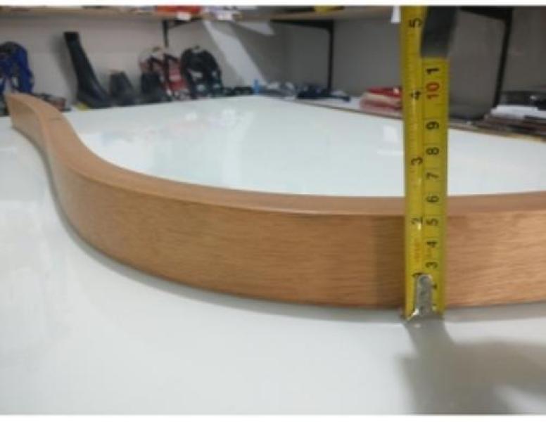 Miniatura Kit Par De Braços Para Poltrona Com Bucha Mdf Laminado Mel