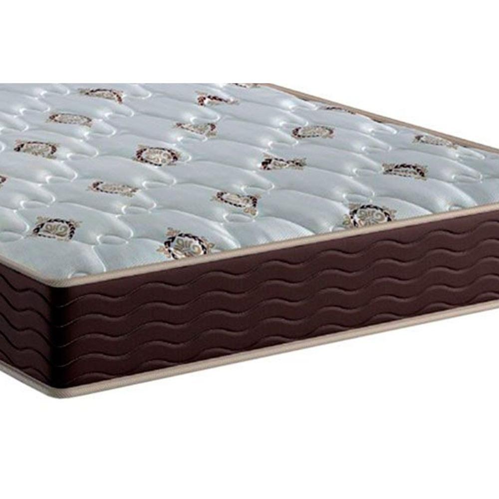 Miniatura Cama Box Baú Queen: Colchão Espuma Probel D33 / Ep Tech1500 Double Face + Base Brown(158X198)