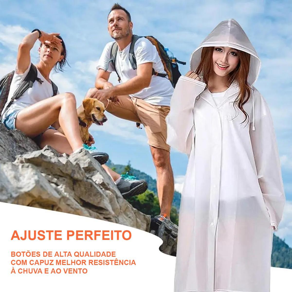 Miniatura Capa de Chuva PVC Transparente - Tamanho M