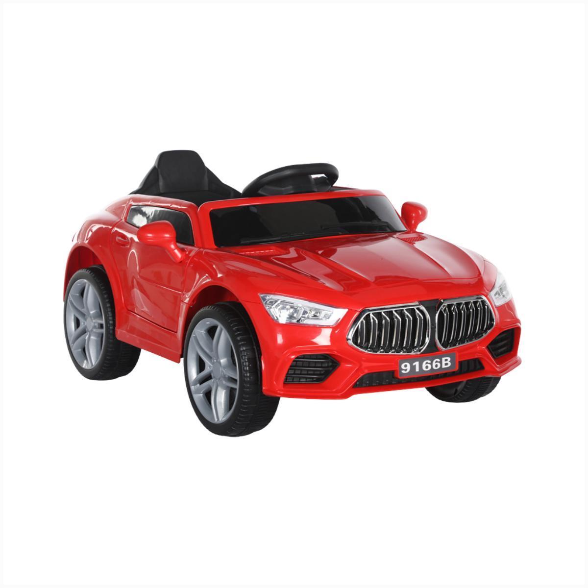 Miniatura Carro Elétrico Infantil 12V Vermelho Cabo Auxiliar Usb Farol