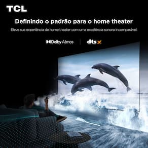 Miniatura Smart TV TCL 50" 4K QD-Mini Led 50C6KS 60Hz com Sistema Operacional Google TV