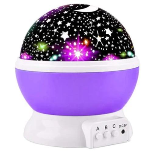 Miniatura Deixe Seus Sonhos Voarem A Luminária Projetor Estrela 360º